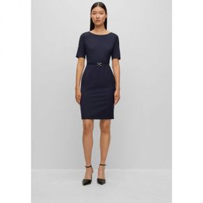 4086819 BOSS DALEAH - Shift dress dark blue