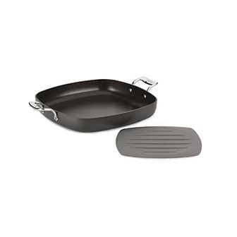  미국 올클래드 프라이팬 AllClad Essentials Nonstick Hard Anodized 스퀘어 Pan with Trivet 13