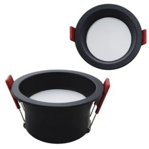 TN-ON 딥싱크 72mm(3인치) 매입등 다운라이트 LED 8W DC 블랙