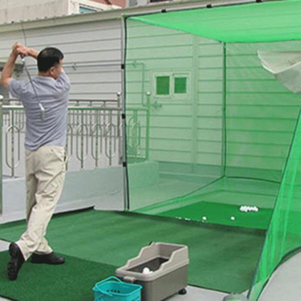 확대된 대표 골프 스윙네트 프레임 2.4m 2.4m 2.4m 32mm 나이스샷(1)
