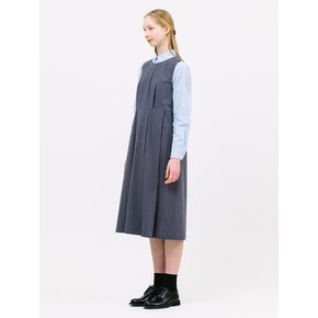 easy pleats dress_charcoal