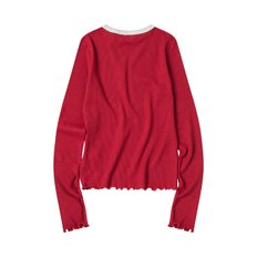 W LAYERED T-SHIRT [RED]