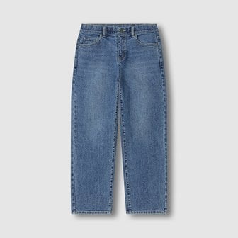 JAJU 여 스트레이트 크롭 데님 팬츠 J126901005051