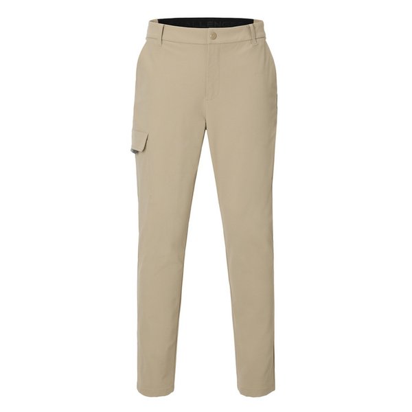 남성 텍스처드 원포켓 카고 팬츠 베이지