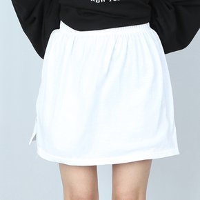 (흰티입은척) 화이트 레이어드 트임 스커트