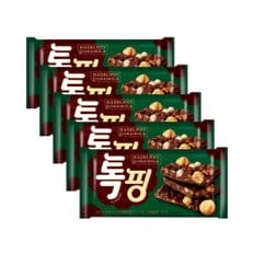  오리온 톡핑 헤이즐넛&그래놀라 43g x 5개