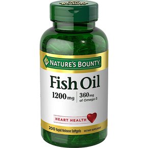 네이쳐스 바운티 피쉬오일 1200mg 오메가3 Natures Bounty Fish Oil 200소프트젤