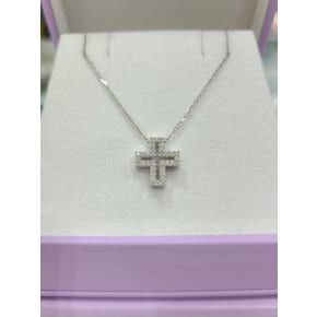 [파주점] 미오뉴 다이아몬드 십자가 펜던트(체인제외) WG 18k 210103542