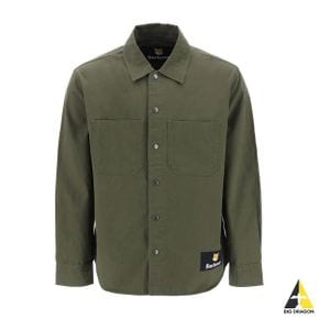 바버 X MK Overshirt - Uniform Green (MOS0335 GN84) (MAISON KITSUNE 메종키츠네 오버