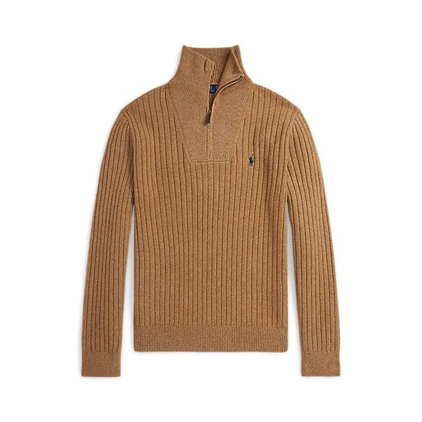 남성 리브 니트 울 코튼 스웨터(MNPOSWE16822305200)