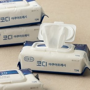 아쿠아프레시 물티슈 (캡) 72매*4입[택배배송]