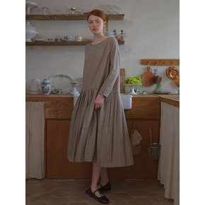 Wool Jupe Long Dress