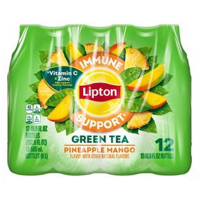 [해외직구] Lipton 립톤 파인애플 망고 그린티 음료 보틀 500ml 12입