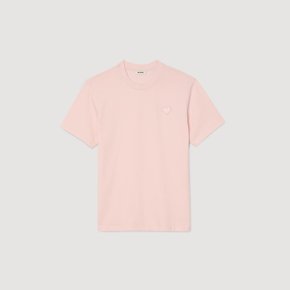 하트 티셔츠 Powder pink SHPTS01678