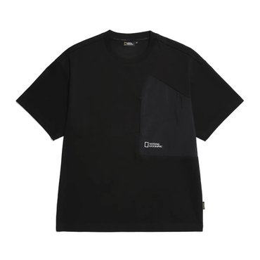 내셔널지오그래픽 카커투 가슴포켓 우븐배색 H/TEE N232MTS240