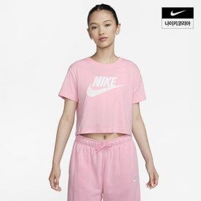 [나이키코리아공식]여성 나이키 스포츠웨어 에센셜 크롭 티셔츠 BV6176-692