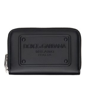 Dolce & Gabbana 블랙 스몰 지퍼 지갑 BP2522AG218 NERO