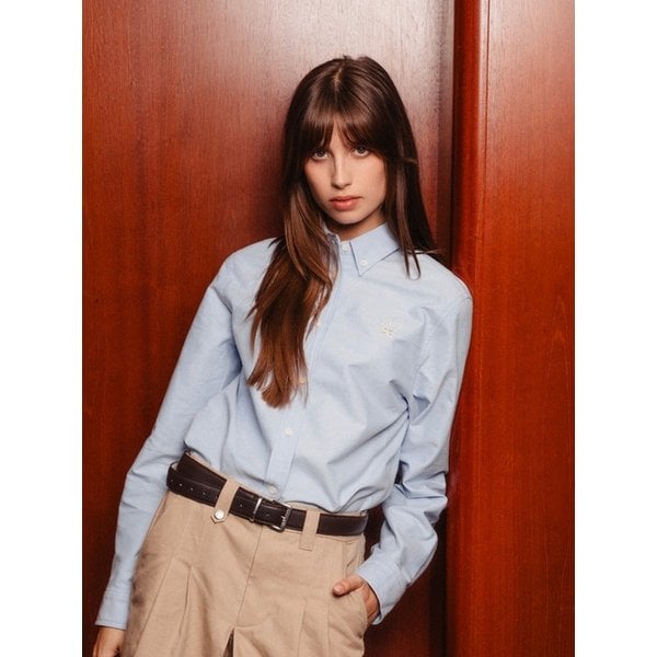 (W) 로렌 옥스포드 셔츠_스카이 블루