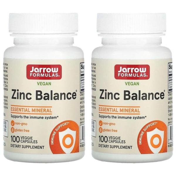 미국직구 Jarrow 자로우 징크 아연 밸런스 Zinc Balance 15mg 100베지캡 2팩