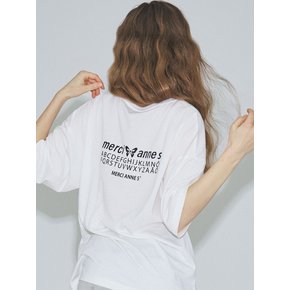 M심볼 프린트 5부 티셔츠_MC3STN2