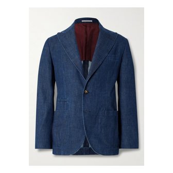 부르넬로쿠치넬리 브루넬로쿠치넬리 데님 블레이저 블루 46376663162890585