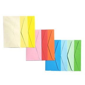 [흥국산업] 컬러 머니 봉투 8매 1봉 / 컬러 긴 사각봉투 5매 1봉 / 다양한 색상의 봉투