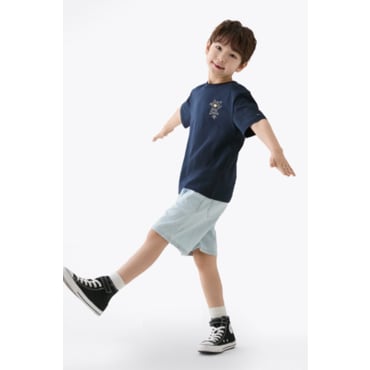 타미힐피거키즈 25년 S/S      T42F1PPQ120BT2       데님 밴딩 쇼츠