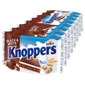 크노퍼스 Knoppers 블랙 & 화이트 웨이퍼 (8x25g) 200g