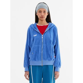 Terry Raglan Hooded Zip Up_Blue