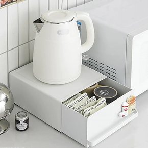 홈카페 슬라이딩 철제 수납선반 W03 티백 캡슐커피 보관함 서랍함 정리 수납 주방 탕비실