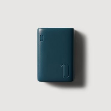 JAJU 25N 고속 충전 보조배터리(10,000mAh) 틸블루