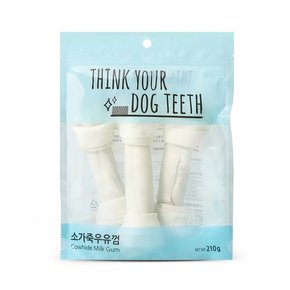 ThinkYourDogTeeth 강아지 소가죽 우유껌