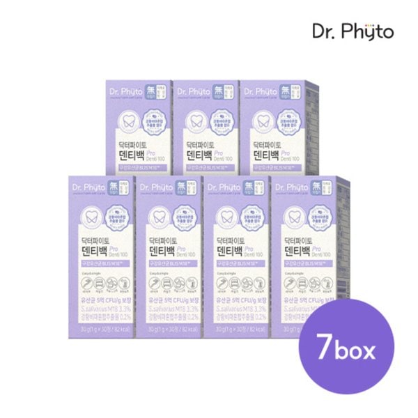 닥터파이토 덴티백 구강유산균 7박스( 1 g x 30정 x7개월분)