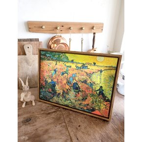 빈센트 반 고흐 아를의 붉은 포도밭 벽걸이 액자40x30