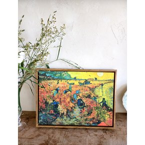 빈센트 반 고흐 아를의 붉은 포도밭 벽걸이 액자40x30
