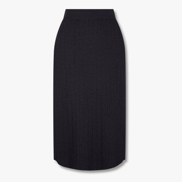 일라일 텍스처드 니트 스커트-다크 그레이(IA15347700)