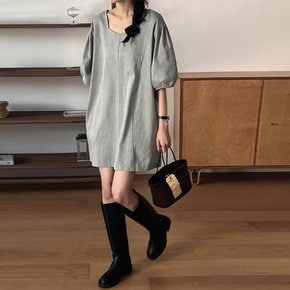 스퀘어 스티치 원피스_YMSH24SS613