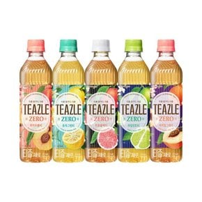 티즐 제로 5종 500ml 20펫 (피치우롱티/유자그린티/자몽블랙티/피치얼그레이/라임민트티)