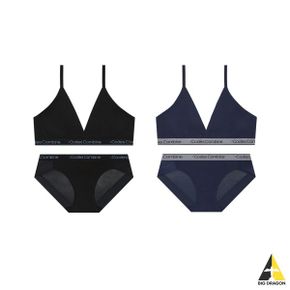 CODES COMBINE 코데즈 컴바인 INNERWEAR [2팩] 모달 슬림아웃밴드 브라렛 팬티세트