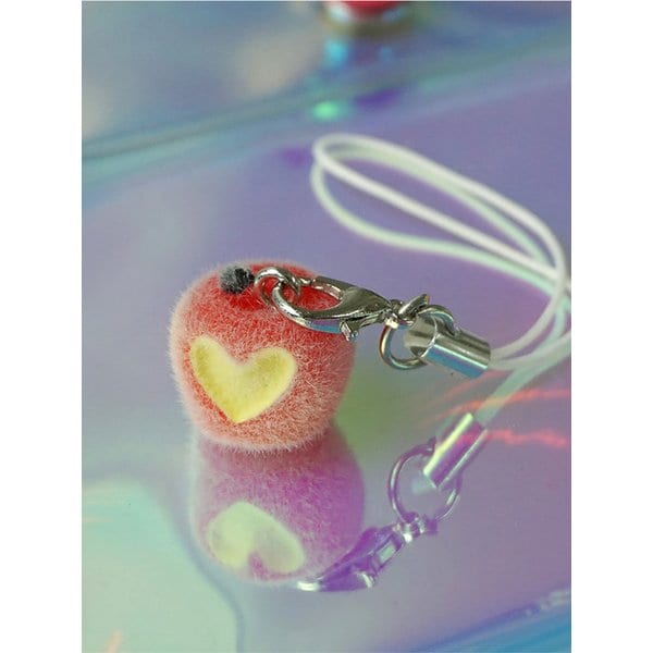 한입 베어문 새콤달콤 사과 키링