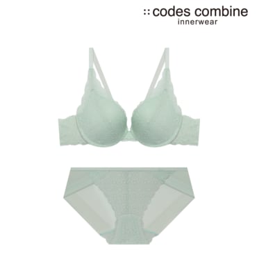 코데즈컴바인이너웨어 프리컷레이스 라이트카키 브라세트(CDWBR731LKH+CDWBP731LKH)