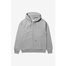 HOODED SQUARE LABEL JACKET