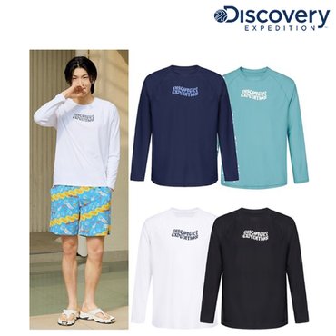 디스커버리 [정상가 79000원] 디스커버리 남성 프레시벤트 핫썸머 루즈핏 래쉬가드 수영복 DMSW65043