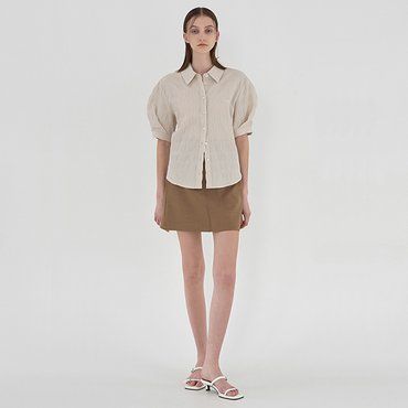나인(Atelier Nain) (택가:59,000원)델루나 배색 스티치 미니 스커트(SK-4800)