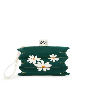 Lucky Pleats Pouch S Daisy Deep Forest(0JSN5PC40404F)