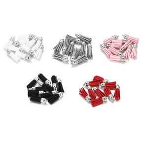 키링 가방 열쇠고리 장식 가죽끈 백참 DIY 참 가죽 데코 키링 꾸미기 실버 태슬 펜던트 재료