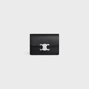FLAP 샤이니 카프스킨 트리오페 카드 NOIR 10I583DPV.38SI