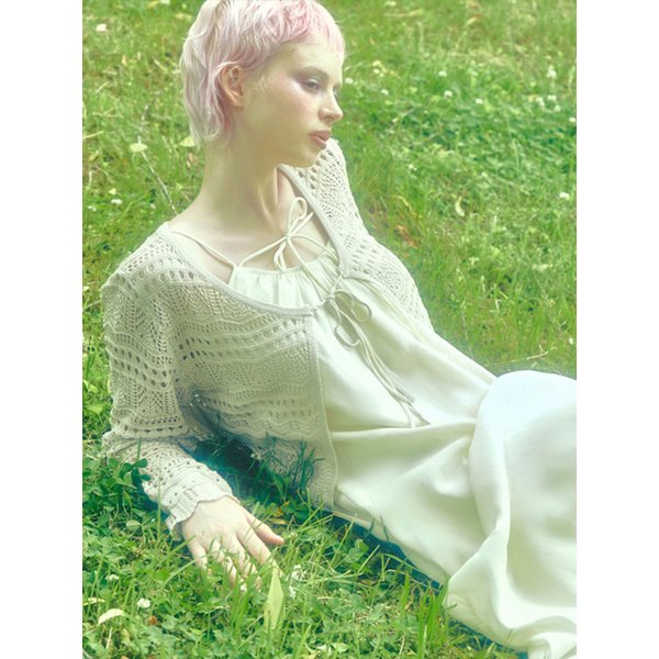 Ribbon Crochet Cardigan