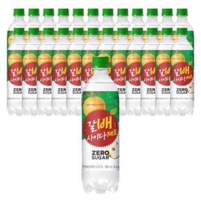 해태음료 갈배 사이다 제로 500ml 24개_