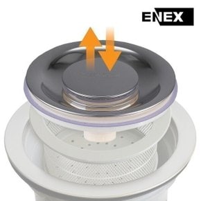 에넥스 원터치배수구커버 씽크대뚜껑 배수구커버 마개